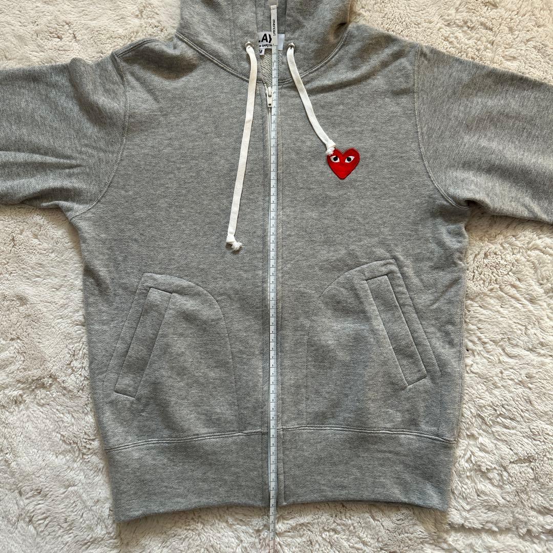 COMME des GARCONS ジップパーカー グレー - メルカリ