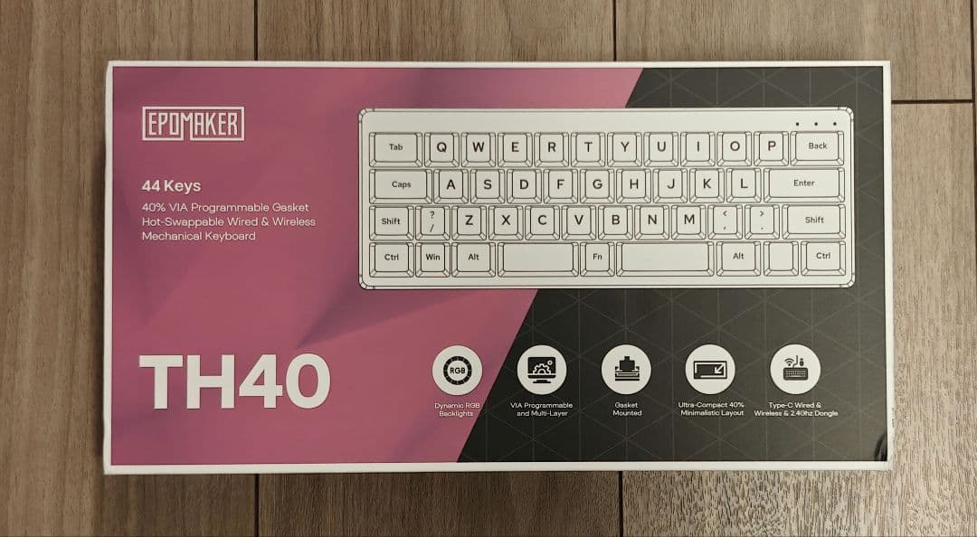 【未使用】EPOMAKER TH40 40％ キーボード Epomaker TH40 – epomaker