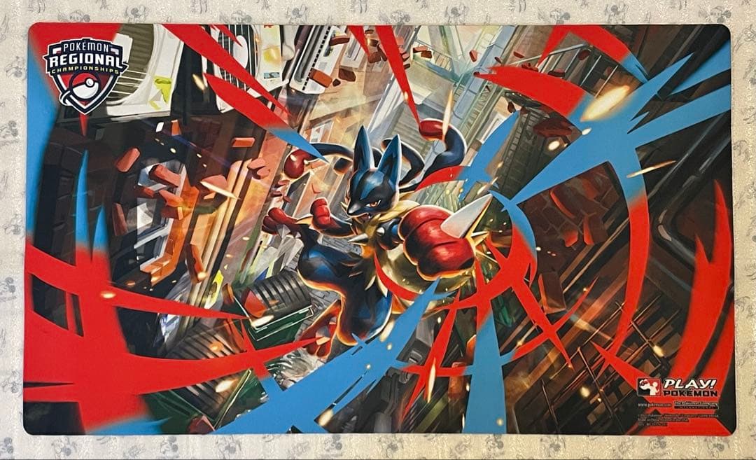 希少 メガルカリオ リージョナル プレイマット ポケモンカード 公式品