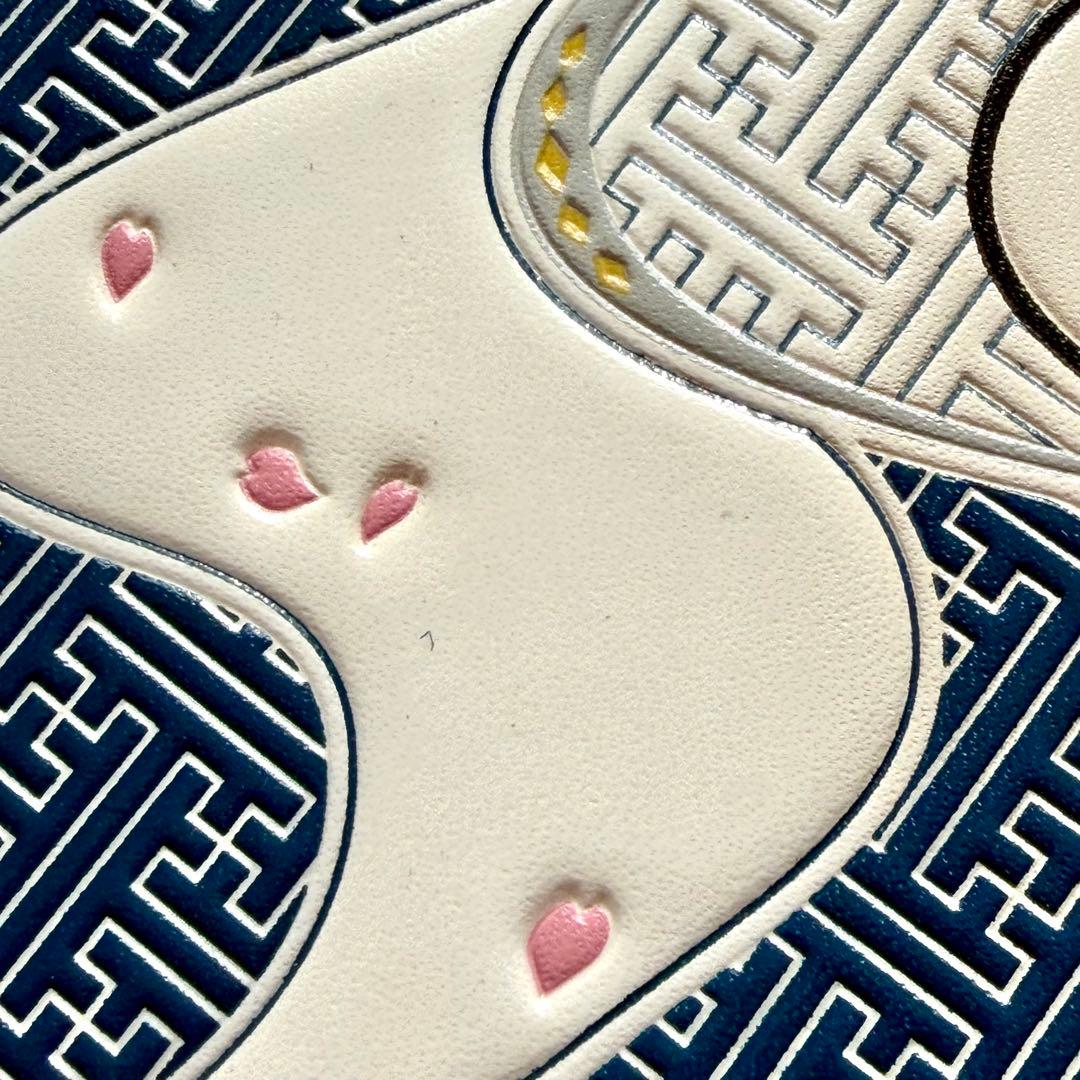 【希少★完売品★新品】刀剣乱舞×浅草文庫　友禅染牛革スマホケース 三日月宗近