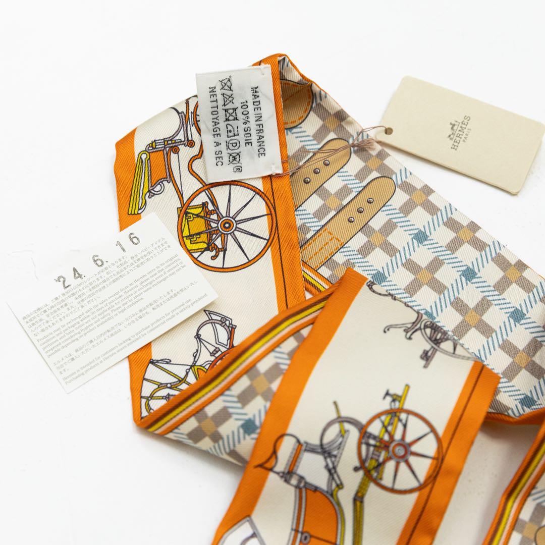 【新品】エルメス HERMES ツイリー 《馬車の変遷》