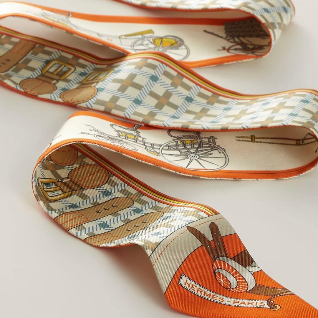 【新品】エルメス HERMES ツイリー 《馬車の変遷》