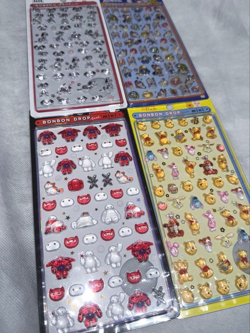 ボンボンドロップシール ディズニー mini ズートピア プーさん 101匹