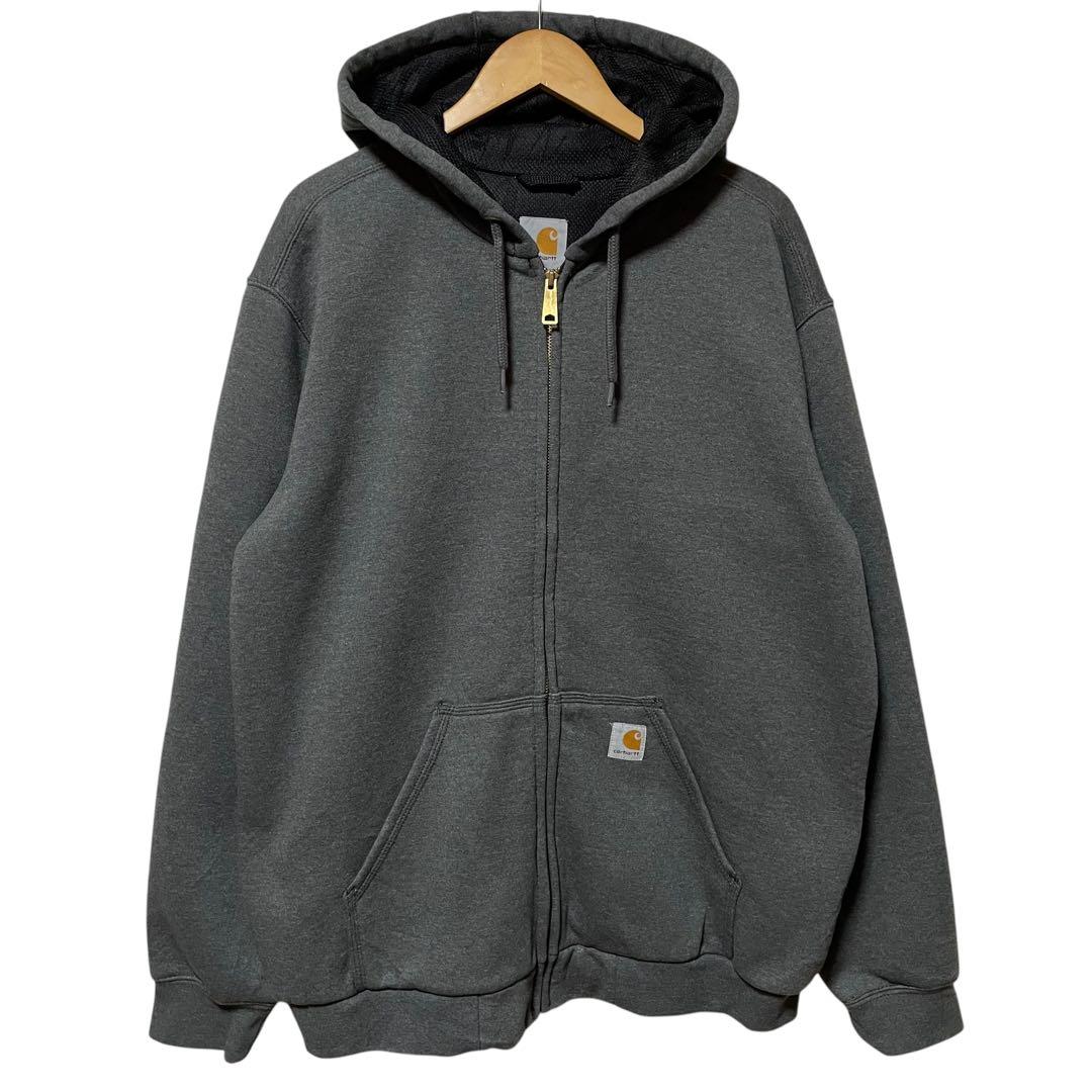 Carhartt カーハート ロゴ ダブルフェイス アクティブ ジップ パーカー