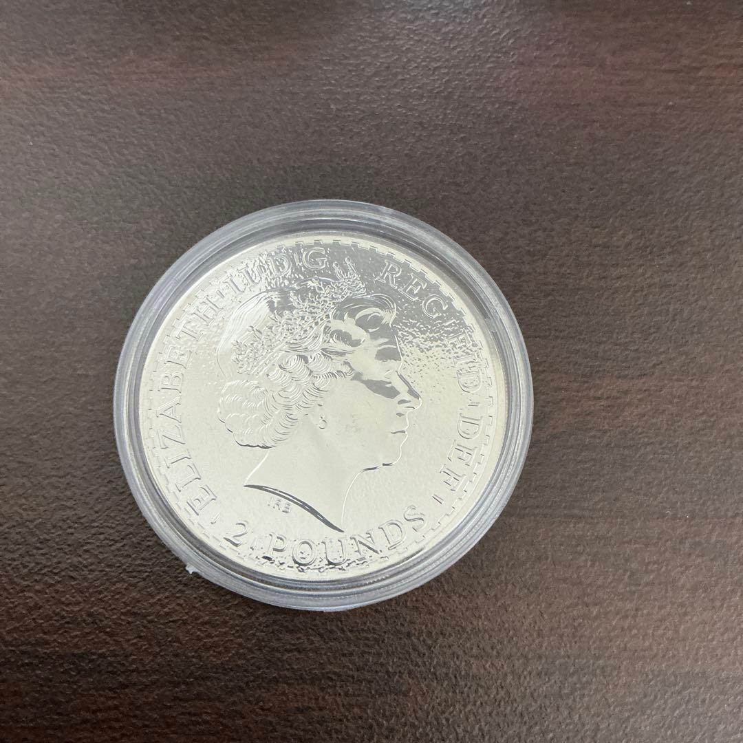 2015年　希少　銀貨　イギリス　ブリタニア　1オンス　31.1g 純銀　管M1