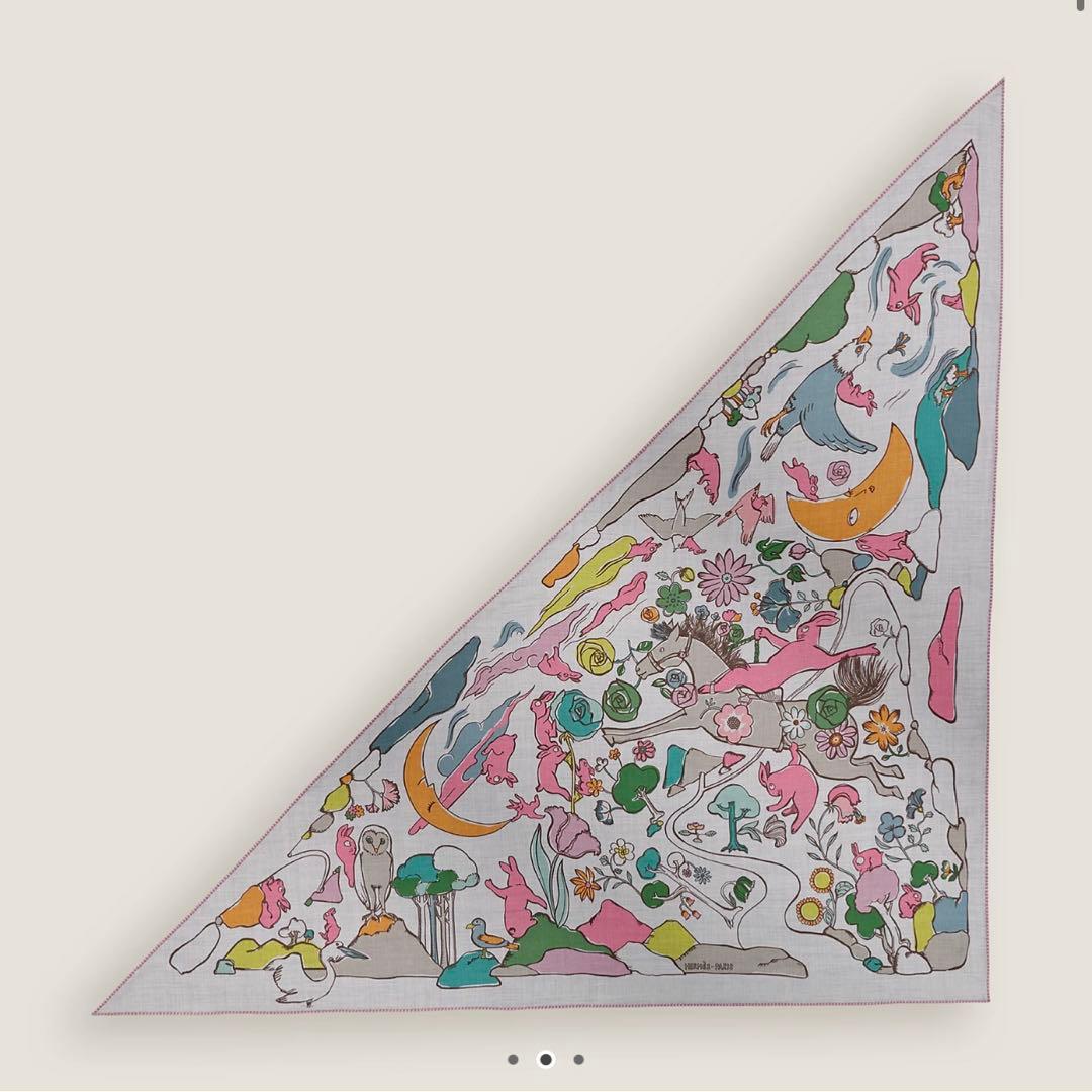 新品未使用】エルメス トライアングル ジェアン《千と一のウサギ