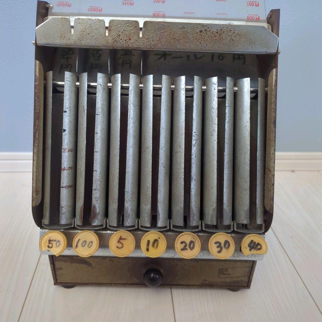 激レア】昭和レトロ 手動 釣銭機 アンティークレジ コインホルダー