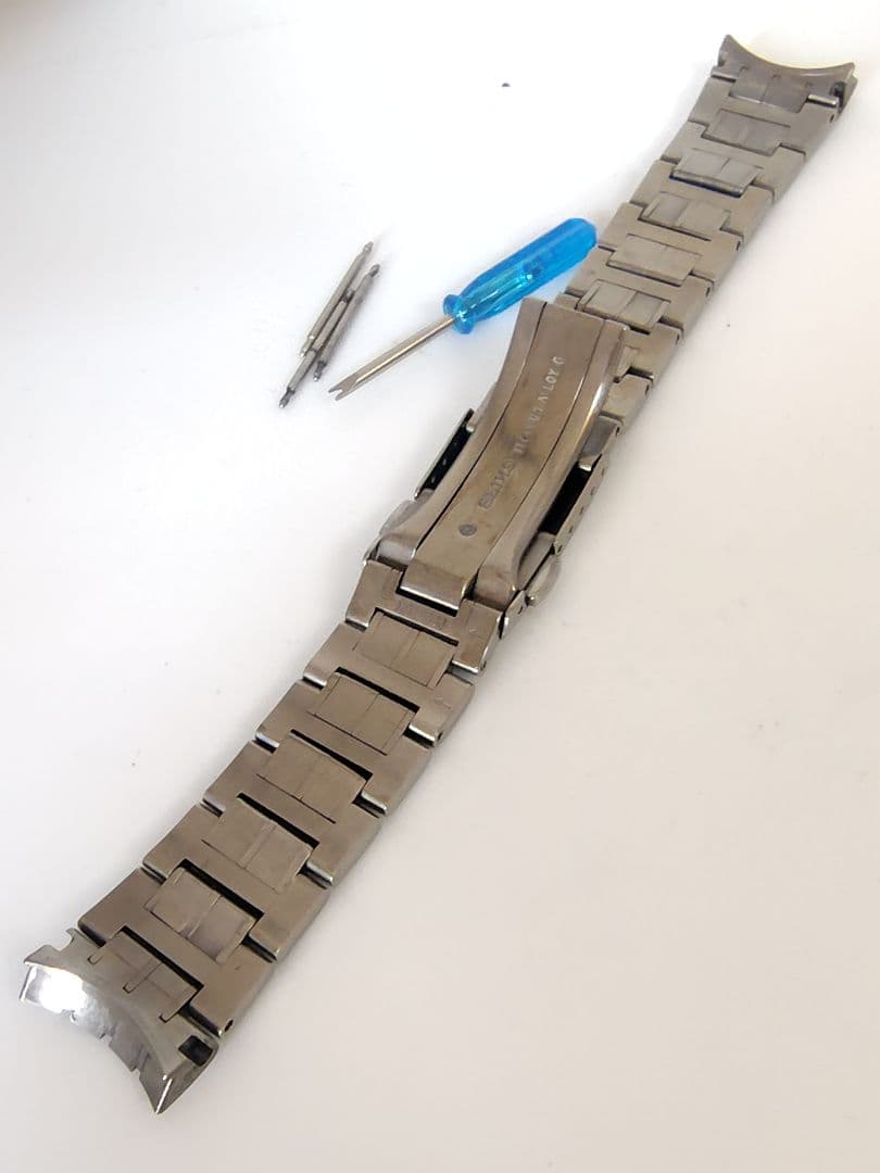 美品、ラグ幅20mm、約16.5cm】セイコー 純正 チタン ブライツ ベルト