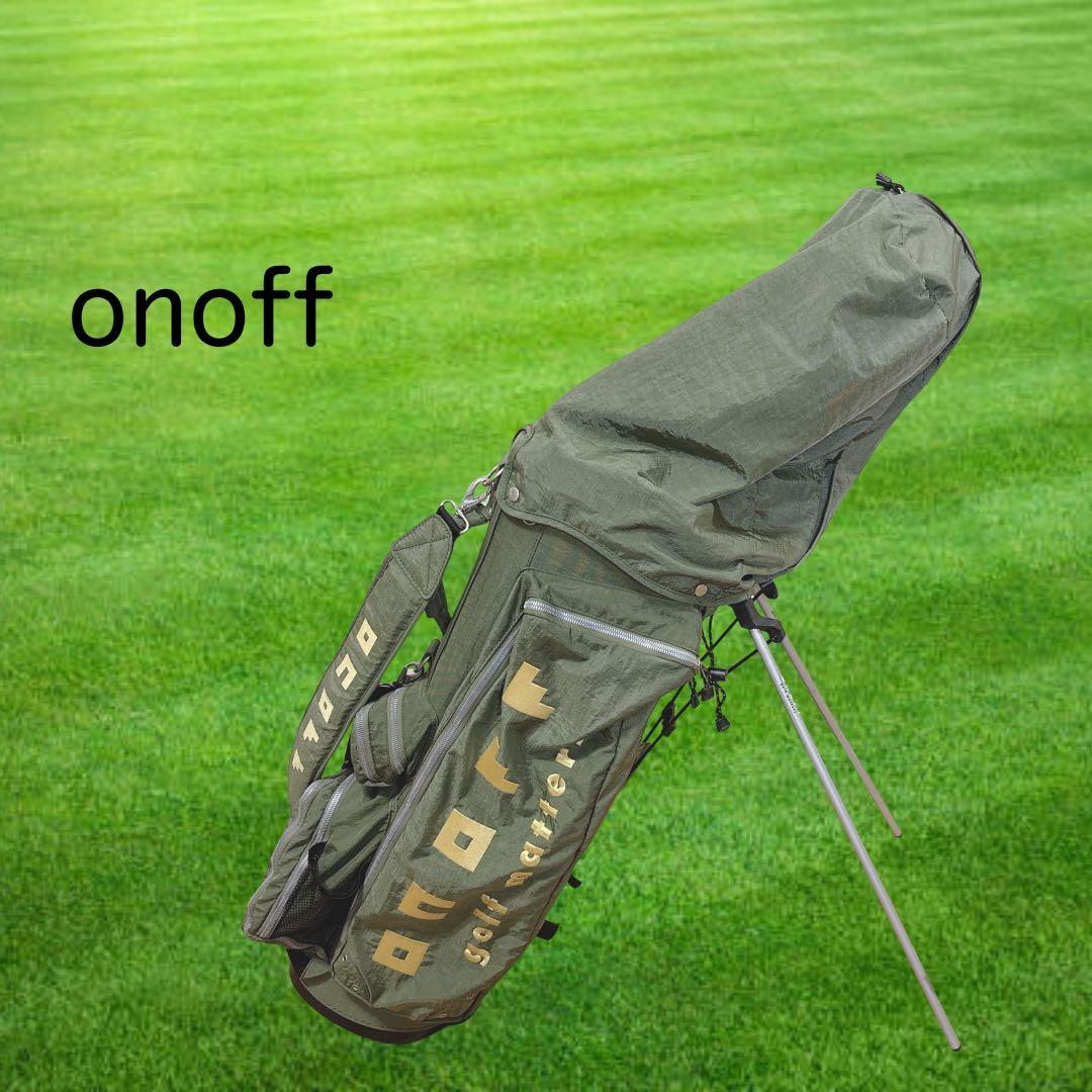 K350 onoff オノフ スタンドキャディバッグ オリーブグリーン ONOFF（オノフ） ゴルフ キャディーバッグ メンズ OB0326 キャディ