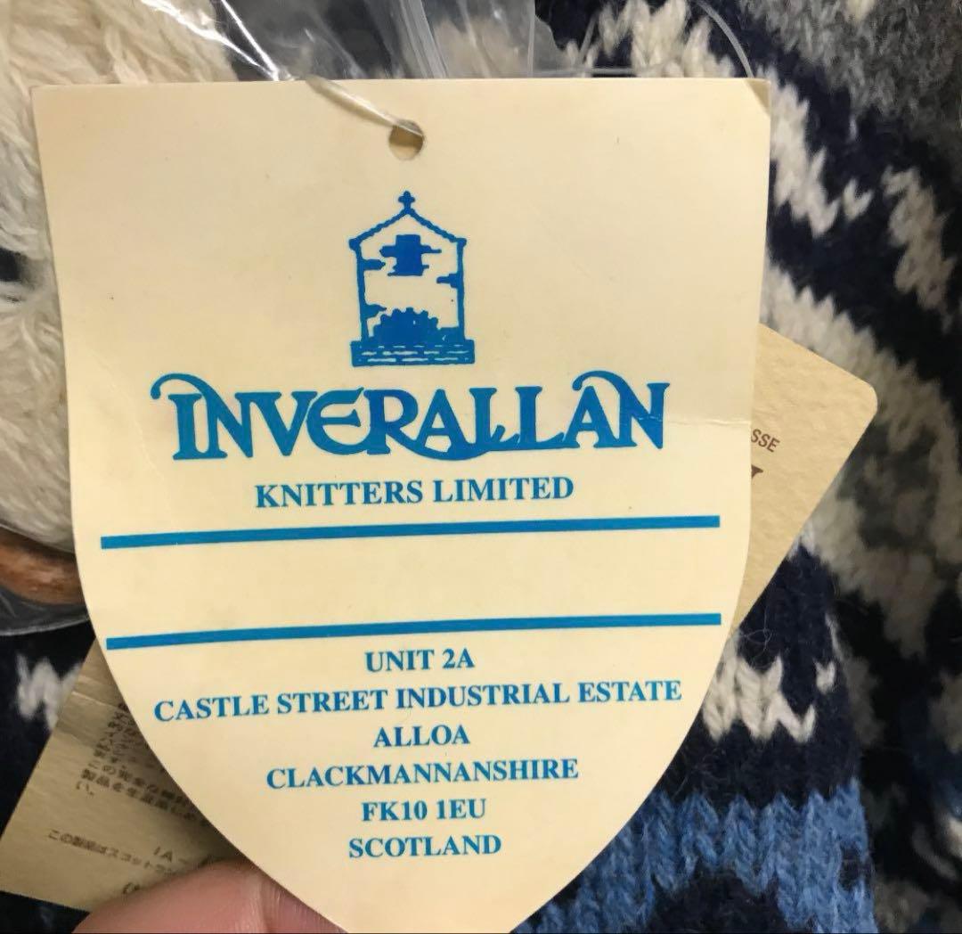 未使用品】インバーアラン4Aフェアアイル柄カーディガン - メルカリ