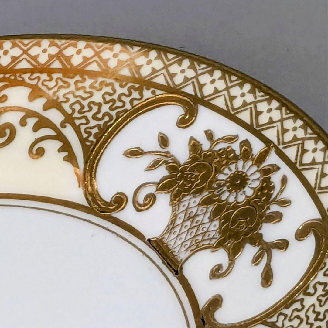 オールドノリタケ有名人気パターン・金盛上花籠装飾図紋 マルキ印