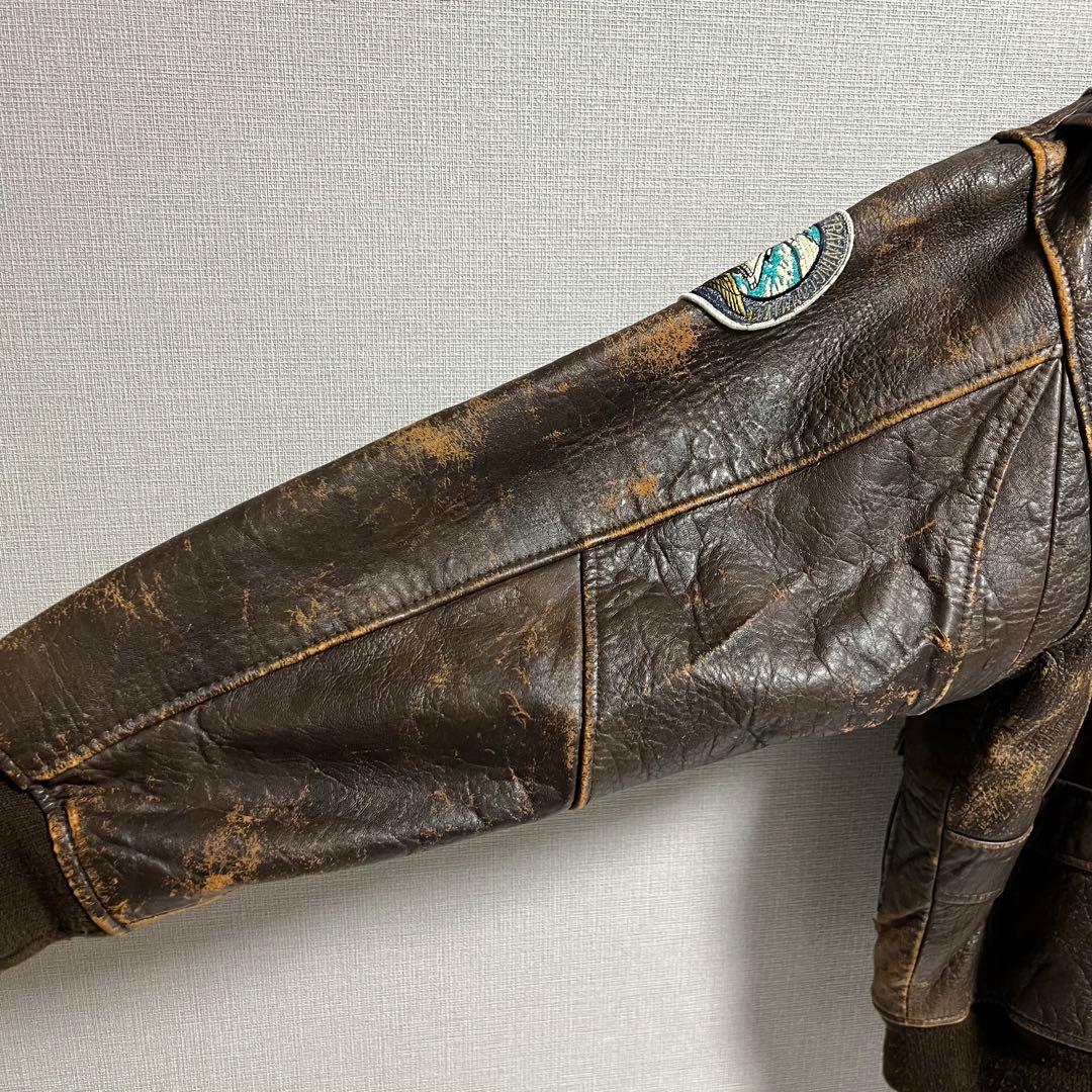 1988 AVIREX G-1 ワッペン フライトジャケット U.S.NAVY