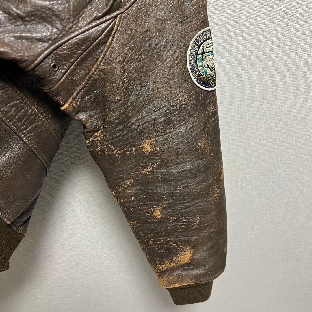 1988 AVIREX G-1 ワッペン フライトジャケット U.S.NAVY