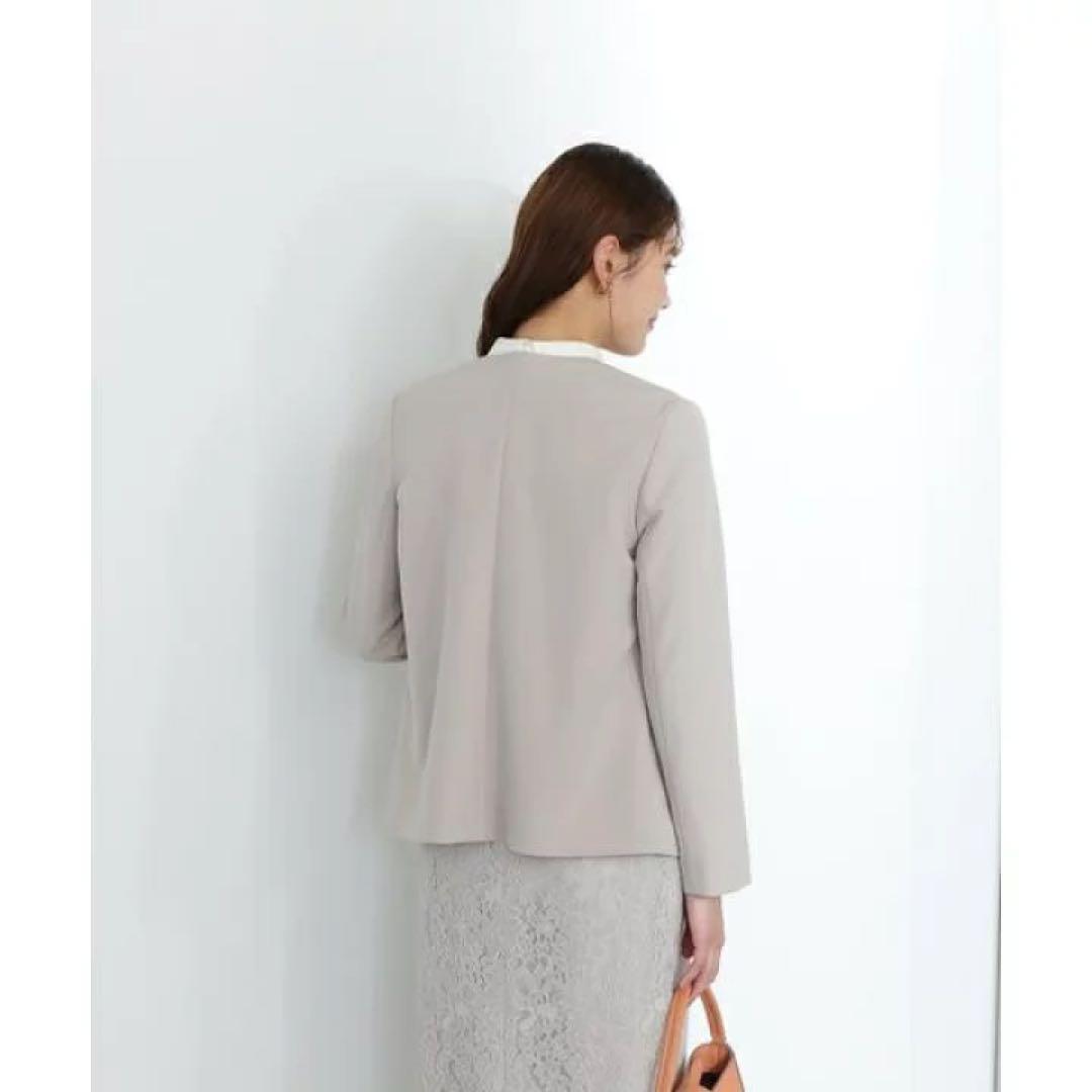 ナチュラルビューティーベーシック】グレーのパンツセットアップ