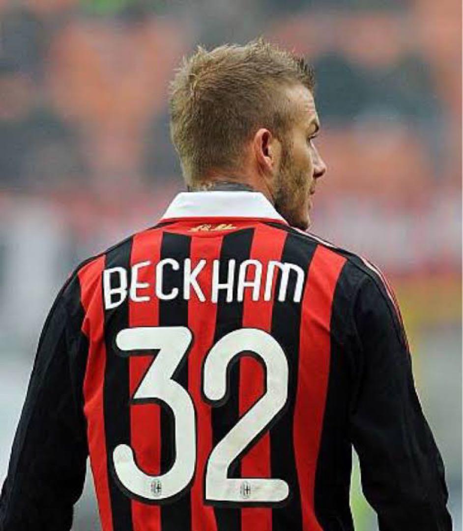 希少】ベッカム ACミラン 08-09ユニフォーム - メルカリ