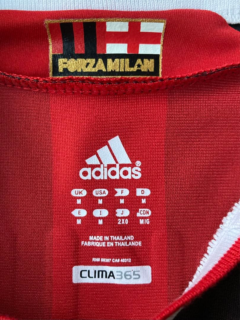 希少】ベッカム ACミラン 08-09ユニフォーム - メルカリ