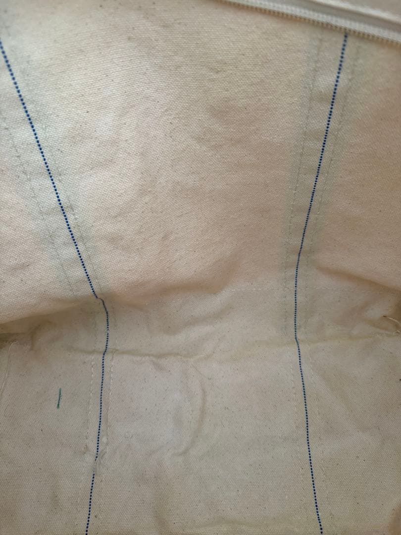 90s L.L.Bean トートバッグ アイボリー/グリーン