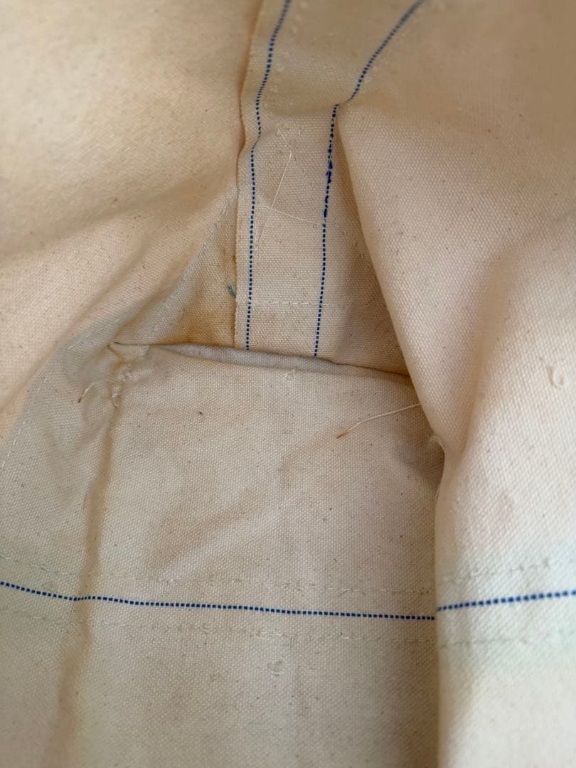 90s L.L.Bean トートバッグ アイボリー/グリーン