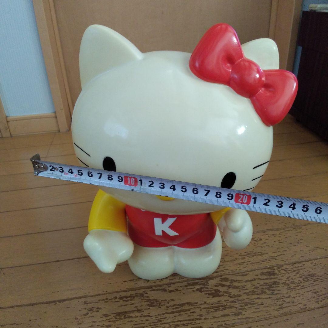 ハローキティ 貯金箱 赤/黄色 ソフビ レトロ 特大サイズ 1976 - メルカリ