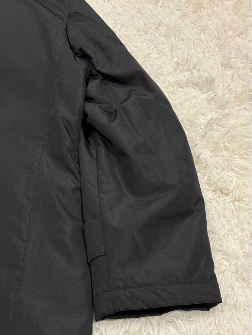 アクアスキュータム 比翼 シルク ライナー ダウン ステンカラー 38 M