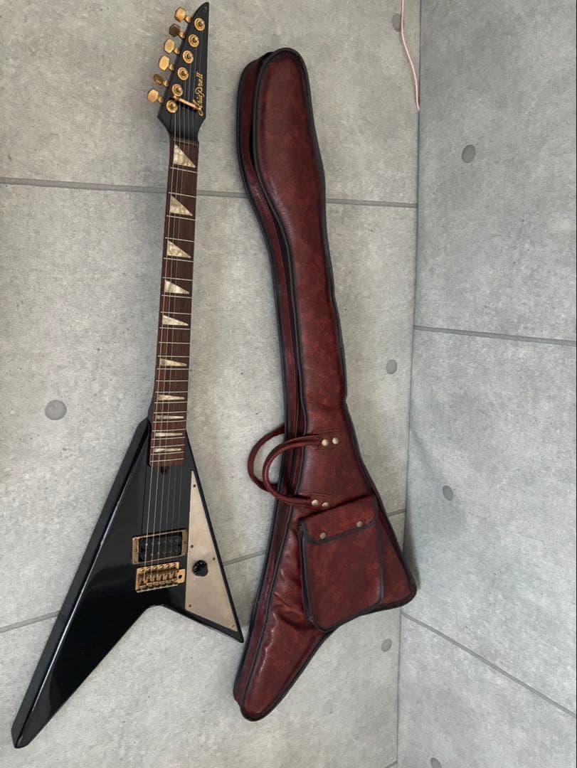 USED】Burny_レスポール_エレキギター_ジャンク品扱い_ブルー