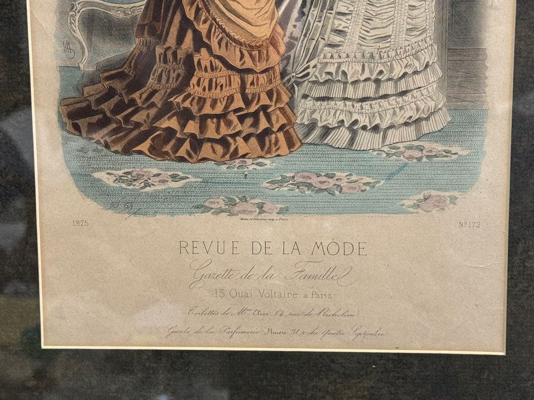 REVUE DE LA MODE 印刷物 19世紀 【商品番号②】