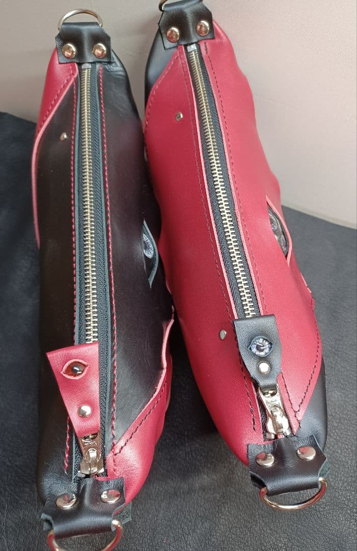 きょうMAMA様専用 目玉付きたっぷりマチのショルダーポーチ&ストラップ