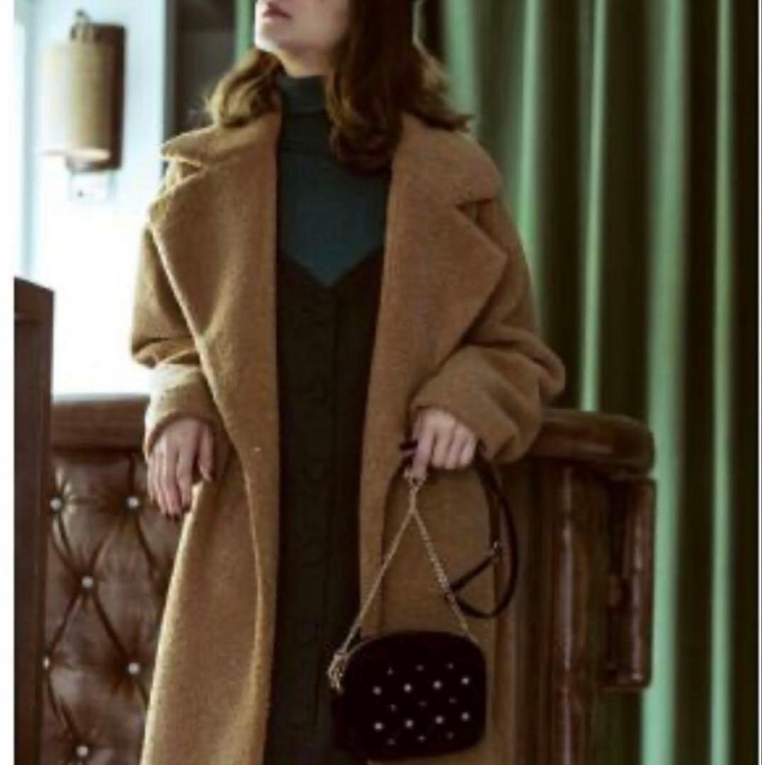 GU ジーユー テディベアコート ボア ビッグカラー オーバーサイズ