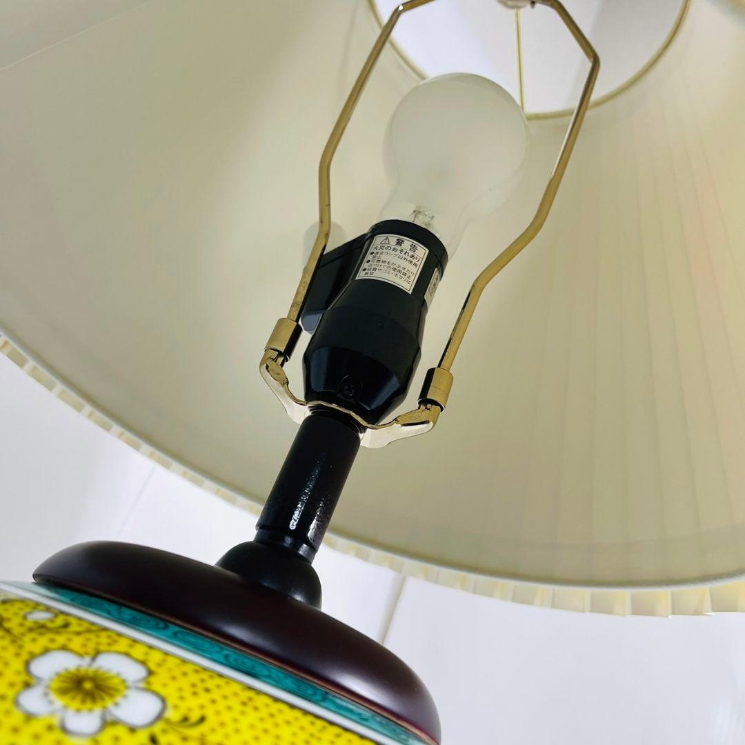 九谷焼き 間接照明 フロアランプ 孔雀 牡丹 高級 伝統 日本