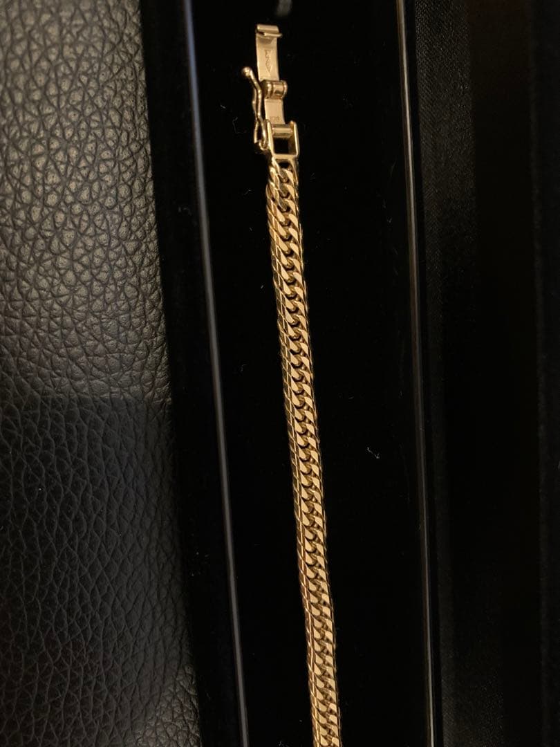 K18 10.5g 喜平　Mカット　ブレスレット 17cm 造幣局刻印あり