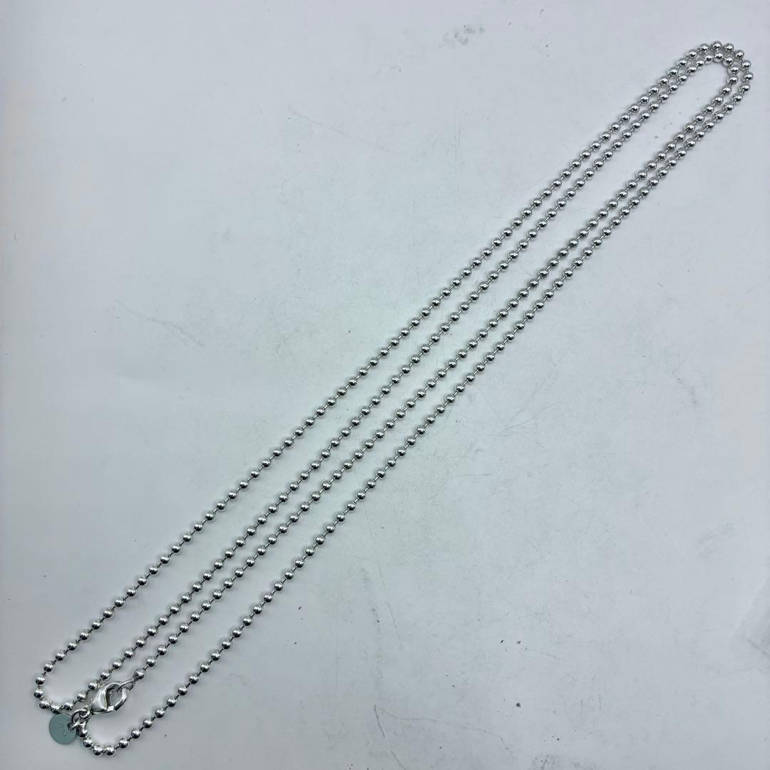 極美品】ティファニー ロングボールチェーン ネックレス 86cm シルバー