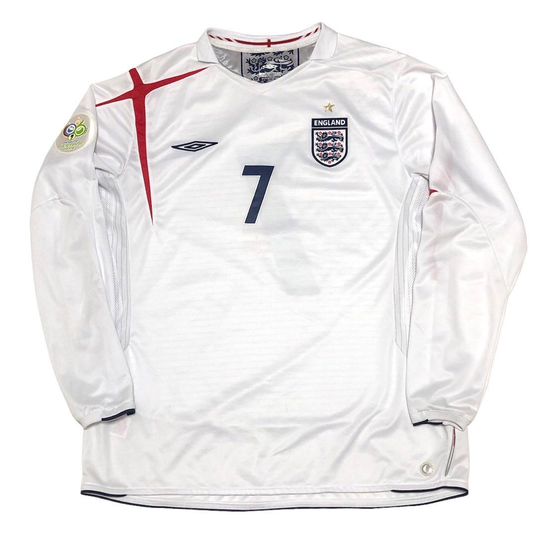 umbro 2006 ドイツW杯 イングランド代表 長袖ユニフォーム ベッカム