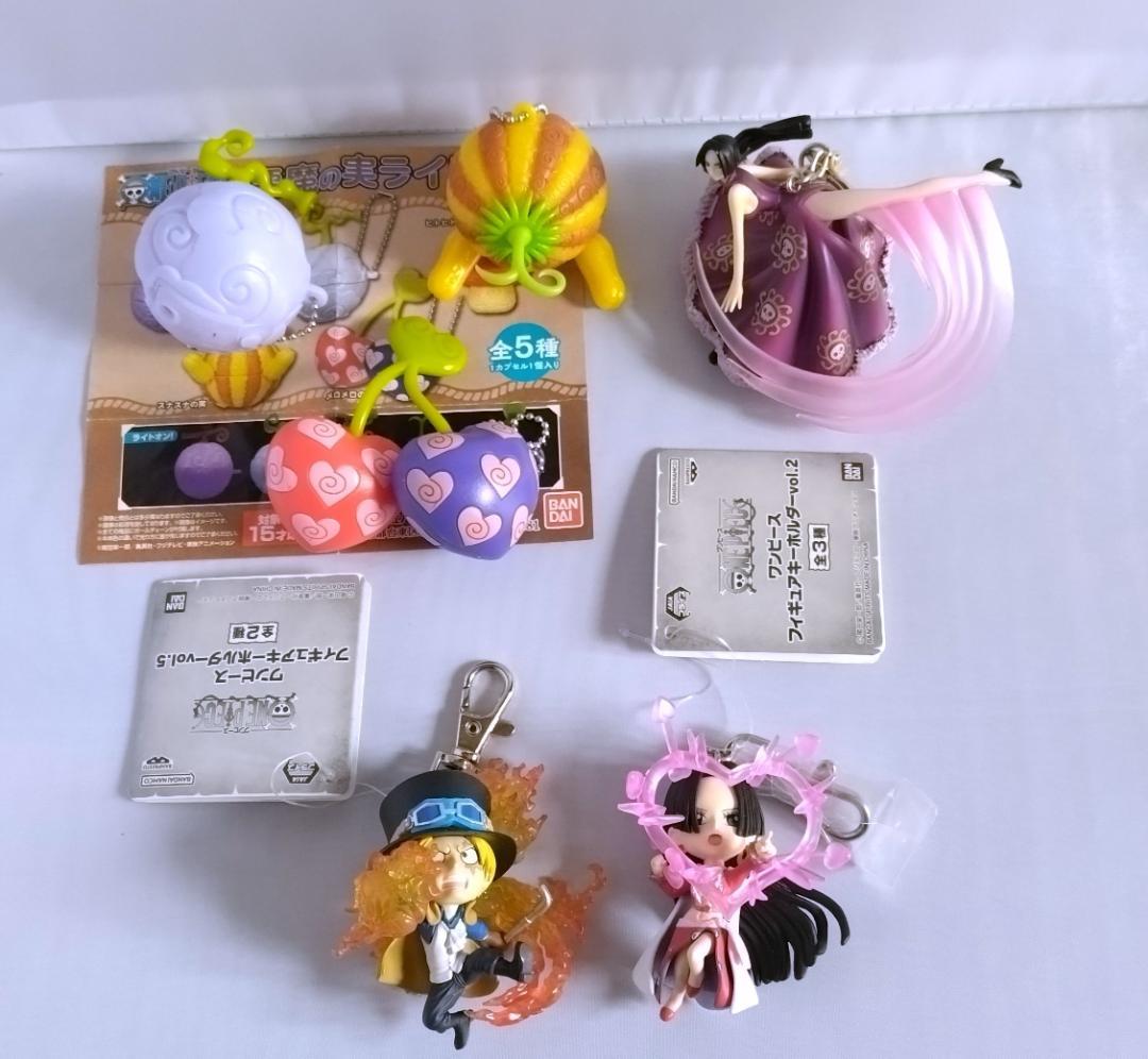 ワンピース フィギュア6点＋DVD2点 キーホルダー ルフィギア5、悪魔の