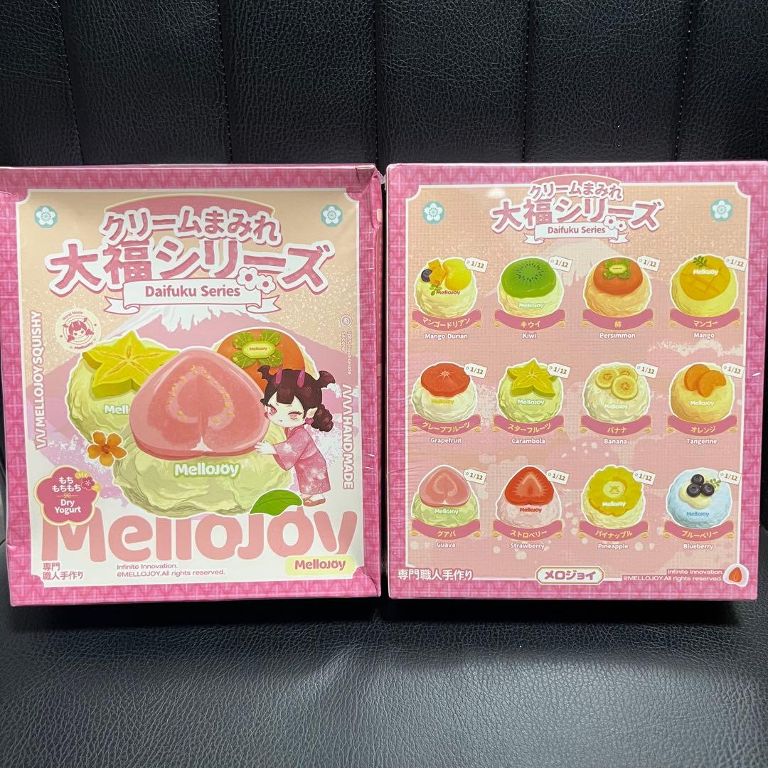 Mellojoy スクイーズ 大福シリーズ いちご キウイ 含む シュリンク付き