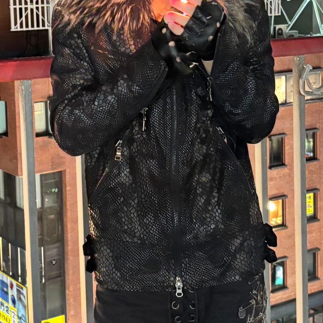 平成 お兄系 archive 蛇 ファー ジャケット Buffalobobs - メルカリ