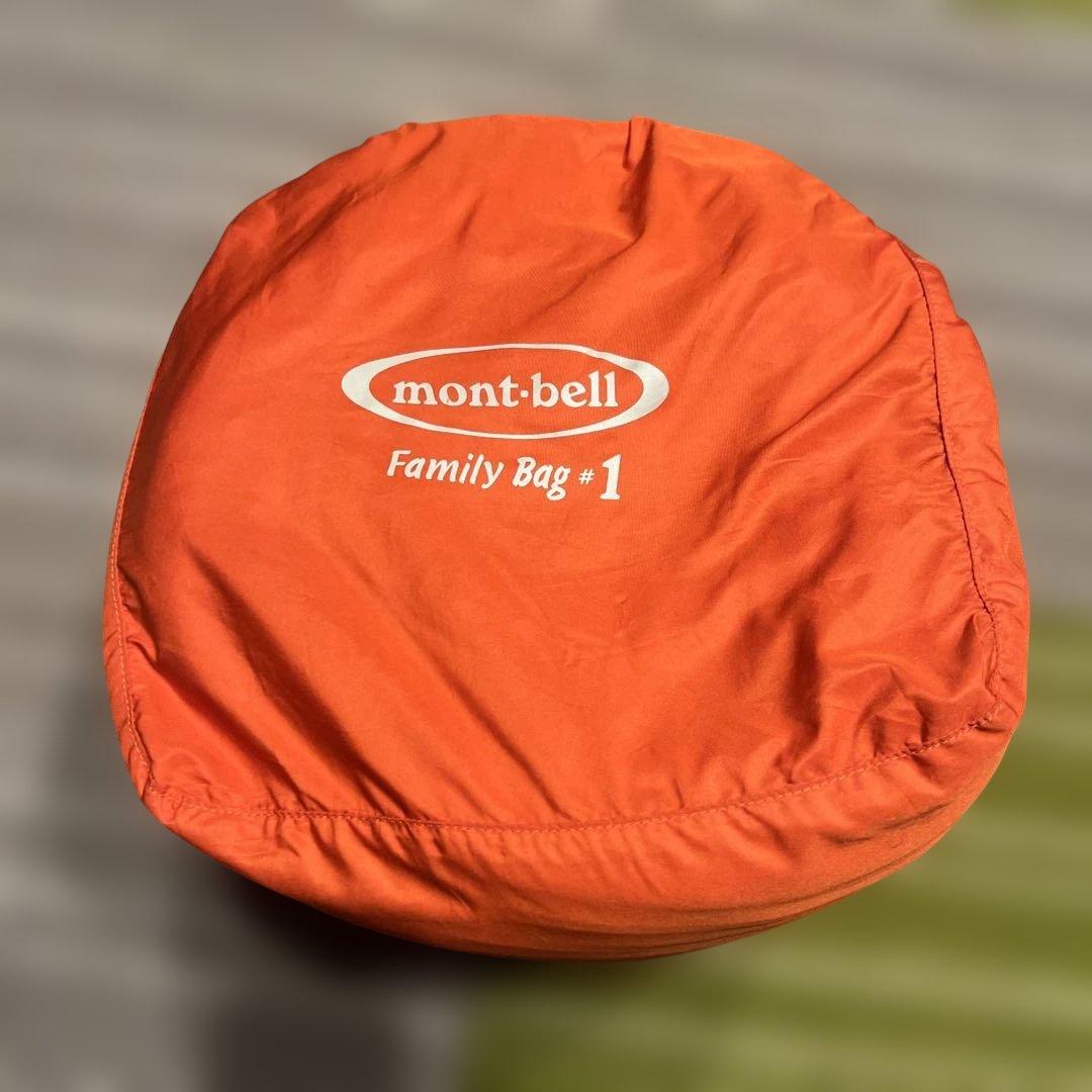 美品☆モンベル ファミリーバック#1 寝袋 オレンジ - メルカリ