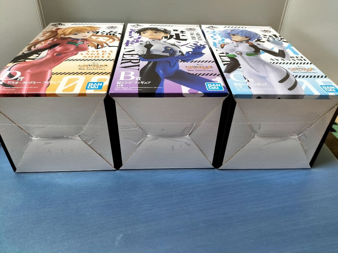 エヴァンゲリオン一番くじ　B賞シンジ・C賞レイ・Ｄ賞アスカG賞3点　全6点セット