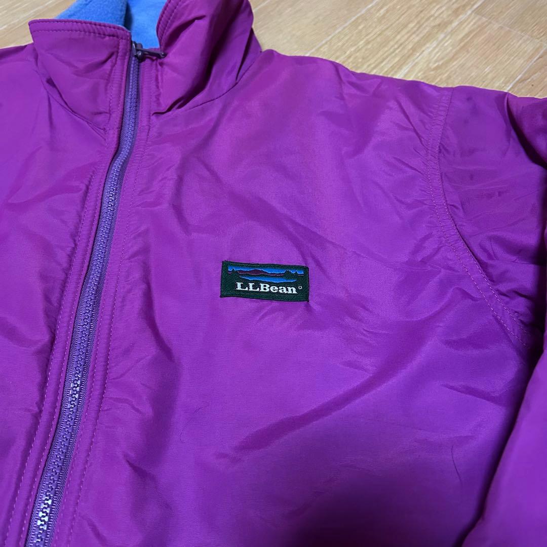 美品 80s USA製 L.L.Bean ウォームアップジャケット S パープル