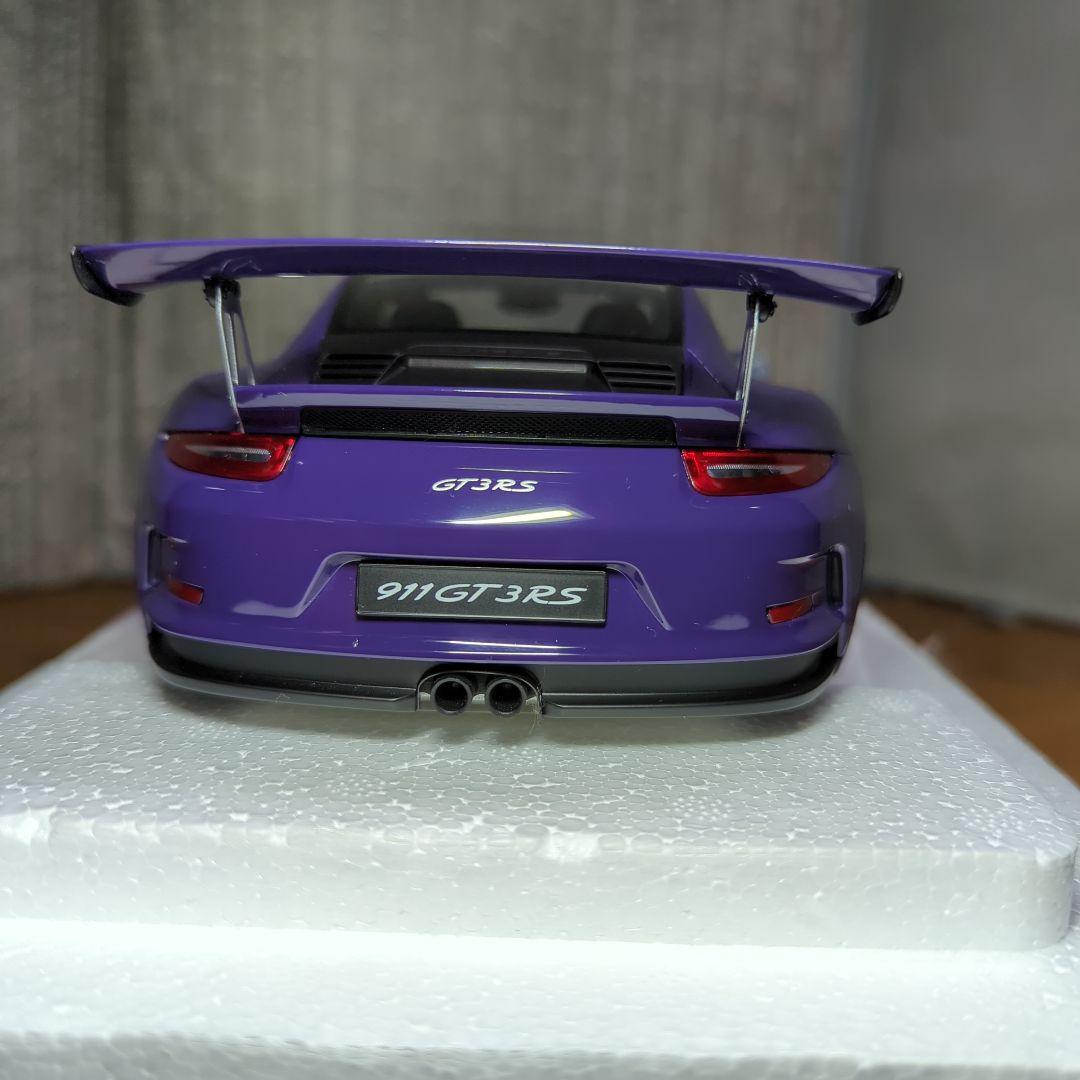 オートアート　1/18 ポルシェGT３RS 絶版品　パープル
