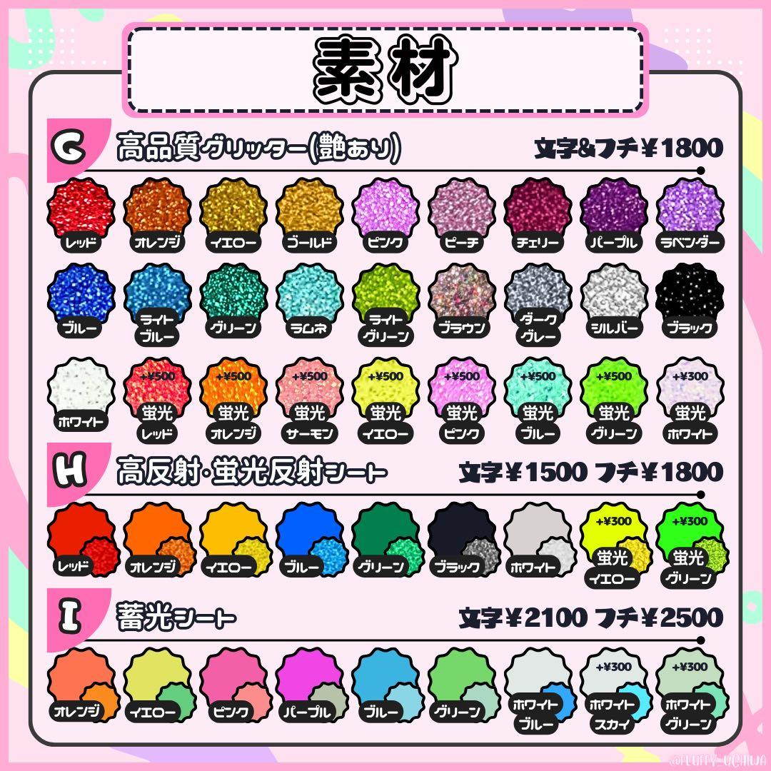 うちわ文字 団扇屋さん オーダー 文字パネル ネームボード 連結パネル 折り畳み