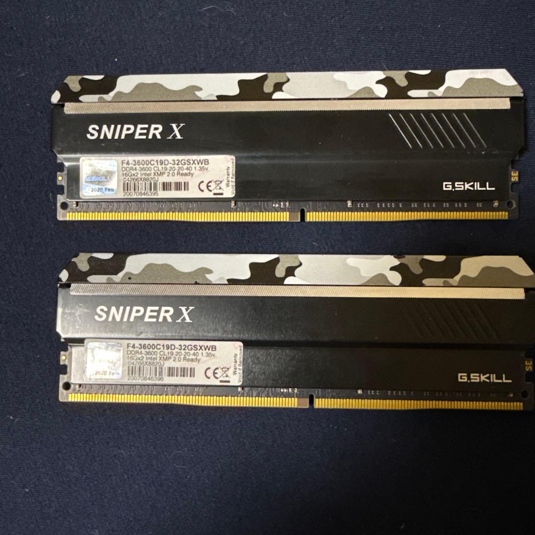 メモリー G.SKILL SNIPER X 32GB DDR4 3600MHz メモリー DDR4 G.SKILL SNIPER X 32GB 3600MHz G.SKILL Releases New