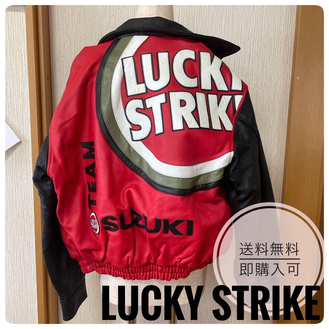 LUCKY STRIKE TEAM SUZUKI レザージャケット　ライダース LUCKY STRIKE TEAM SUZUKI レザージャケット ライダース