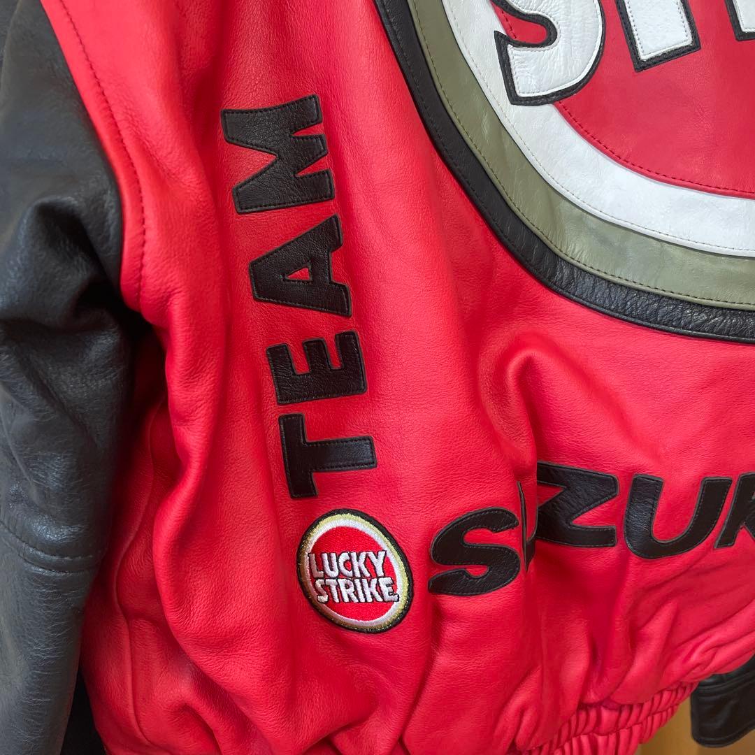 LUCKY STRIKE TEAM SUZUKI レザージャケット ライダース