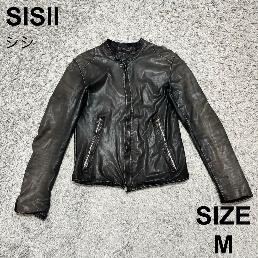 sisii シシ 牛革 レザー ライダース シングルライダース ブラック M