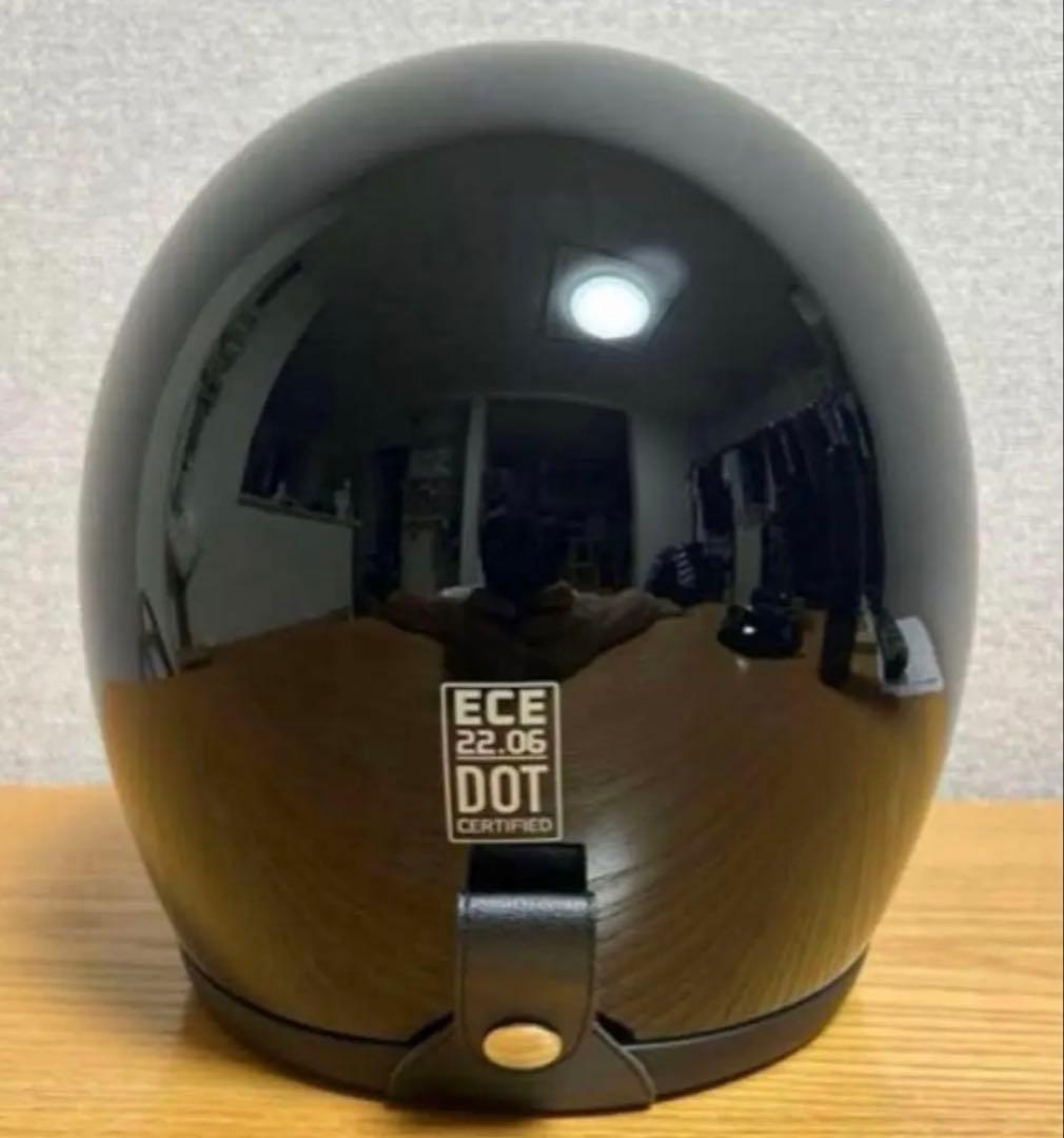 500TXタイプ ビートル ジェットヘルメットBUCO tt&co 4XL 黒 - メルカリ