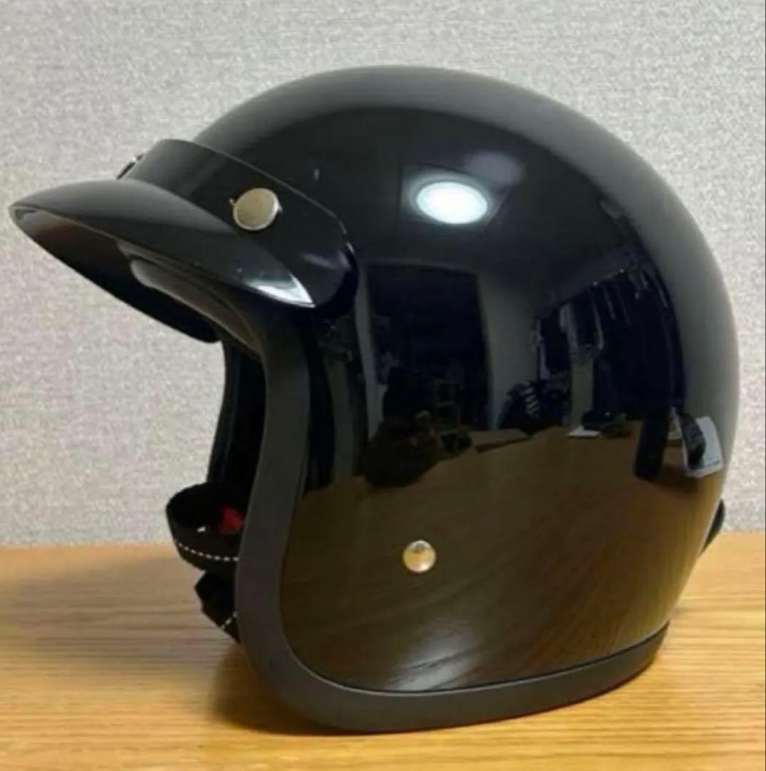 500TXタイプ ビートル ジェットヘルメットBUCO tt&co 4XL 黒 - メルカリ