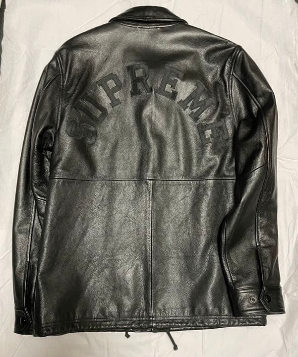 Supreme Champion レザー コーチジャケット 黒 S チャンピオン - メルカリ