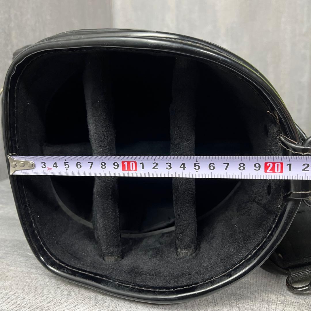 希少 ミエコウエサコ キャディバッグ エナメル キャスター付 刺繍