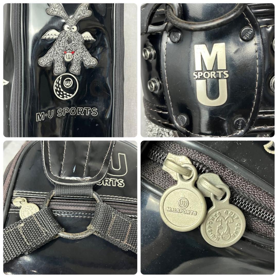 希少 ミエコウエサコ キャディバッグ エナメル キャスター付 刺繍