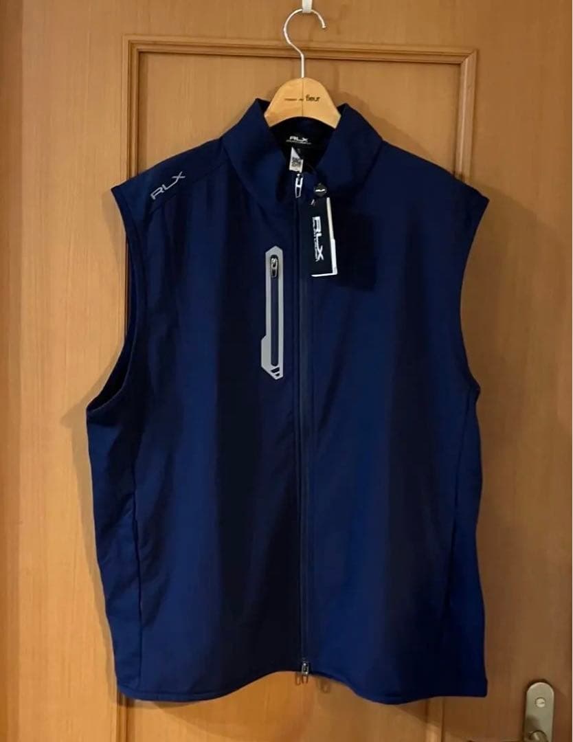 RLX ゴルフ ハイブリッド フルジップ ベスト XL ネイビー ラルフ